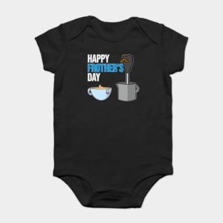 Dad Joke Fathers Day Pun Happy Frothers Day Baby Bodysuit